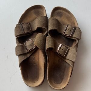 Birkenstock Olive Suede Sandals